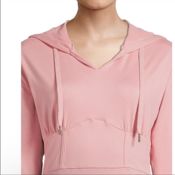 Blush pink corset hoodie dress - Picture 4 of 4